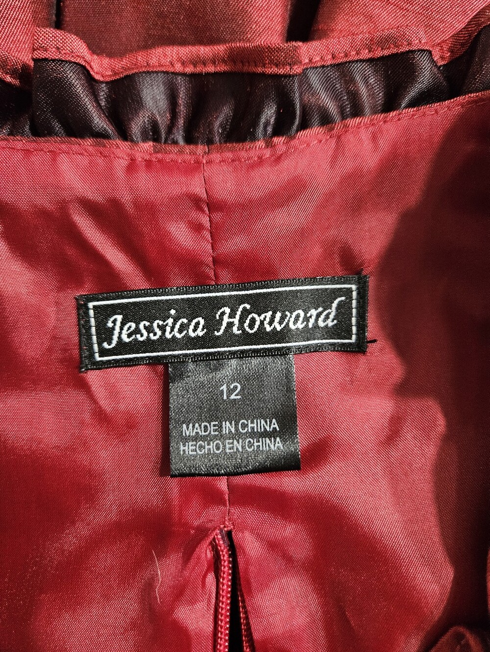 Jessica Howard Ruffle Formal Dress Size 12 - Picture 5 of 5